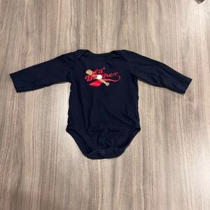 The Children’s Place “Lil’ Brother” Navy Long Sleeve Onesie – 6-9M